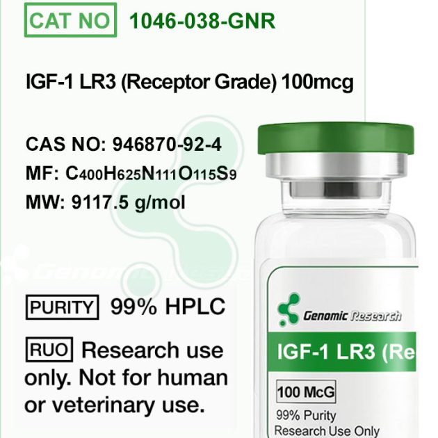 IGF-1 LR3 (Receptor Grade)  100mcg x 10 Vials